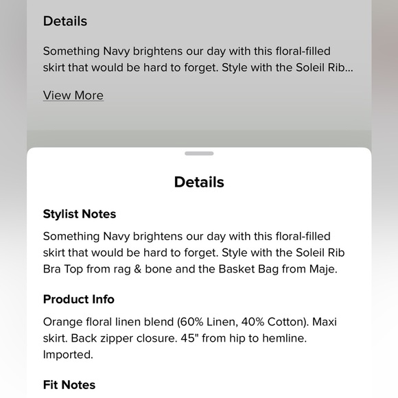 Something navy floral tiered skirt - Picture 6 of 6